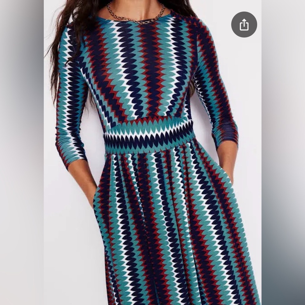Boden Multicolor Patterned Dress